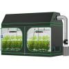 imageVIVOSUN 4x8 Grow Tent 96quotx48quotx72quot Roof Cube Tent VS2000 LED Grow Light with Samsung LM301H Diodes 8 Inch 720 CFM Inline Fan 5Pack 5 Gallon Grow Bags HeavyDuty Polyester Plant Trellis Netting