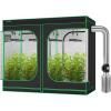 imageVIVOSUN 96X48X80 Mylar Hydroponic Grow Tent Ventilation Kit 8 Inch 720 CFM Inline Fan Combo and VS4000 LED 400W Grow Light