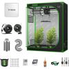 imageVIVOSUN GIY 4x2 Grow Tent Complete System and AeroWave E6 Clipon Fan 6 with VS1000 Led Grow Light 4 Inch 203 CFM Inline Fan Carbon Filter and 8 ft Ducting Combo 48quot x 24quot x 60quot