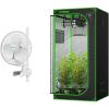 imageVIVOSUN S336 3x3 Grow Tent and AeroWave A6 Grow Tent Clip Fan Kit High Reflective Mylar for Hydroponics Indoor Plant Patented Portable Auto Oscillating Fan 6