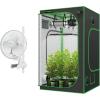 imageVIVOSUN S448 4x4 Grow Tent and AeroWave A6 Grow Tent Clip Fan Kit High Reflective Mylar for Hydroponics Indoor Plant Patented Portable Auto Oscillating Fan 6