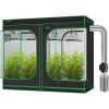imageVIVOSUN S848 4x8 Grow Tent Smart Kit with AeroLight 100W LED Grow Light with Circulation Fan AeroZesh S6 6inch 405CFM Inline Duct Fan GrowHub E42 6 Inch Carbon Filter and Air Ducting