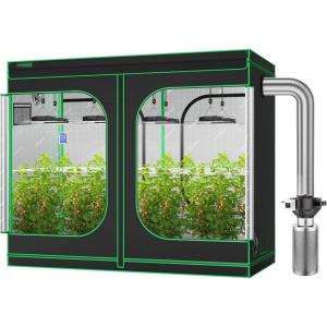 imageVIVOSUN 4 x 8 Grow Tent Kit Complete  VS4000 LED Grow Light with Samsung LM301H Diodes ampamp Brand Dimmable Driver and 4 x8 Grow Tent and 6 Inch Fan Filter Combo Setup Package System Veg Flower