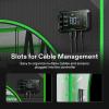 imageVIVOSUN 4x8 Grow Tent 96quotx48quotx72quot Roof Cube Tent with Observation Window and Floor Tray and 5Pack 5 Gallon Grow Bags