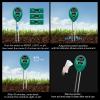imageVIVOSUN PH Meter Digital PH Tester Pen and Soil Tester 3in1 Plant Moisture Meter Light and PH Tester for Home Garden Lawn Farm Indoor and Outdoor Use