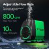 imageVIVOSUN 800GPH Submersible Pump ampamp 1Pack LCD Digital Aquarium Thermometer Ultra Quiet Water Pump with 10ft High Lift for Fish Tank Pond Aquarium Statuary Hydroponics