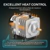imageVIVOSUN Commercial Air Pump 1110 GPH 8 Outlet 40W 70Lmin for Aquarium and Hydroponic Systems and Air Stones Disc 5 x 5 Inch with Shell for Aquarium