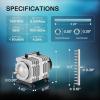imageVIVOSUN Commercial Air Pump 1427 GPH 55W 90Lmin 12 Outlet for Aquarium and Hydroponic Systems and Air Stone 2PCS 4 x 2 Inch Large Air Stone for Aquarium
