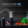 imageVIVOSUN Commercial Air Pump 1427 GPH 55W 90Lmin 12 Outlet for Aquarium and Hydroponic Systems and Air Stone 2PCS 4 x 2 Inch Large Air Stone for Aquarium