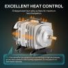 imageVIVOSUN Commercial Air Pump 634GPH 25W 40Lmin 6 Outlet for Aquarium and Hydroponic Systems and Air Stone 2PCS 4 x 2 Inch Large Air Stone for Aquarium