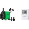 imageVIVOSUN 800GPH Submersible Pump and 7 Day Programmable Digital Timer with Dual Outlet 20 OnOff UL Listed Heavy Duty Plugin Outlet Timer with Countdown Setting Indoor for Lamp Fan Heater