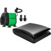 imageVIVOSUN 800GPH Submersible Pump3000LH 24W and 135 x 20 Feet Pond Liner Combo Fountain Pump with 65ft Power Cord 3 Nozzles for Fish Tank Pond Aquarium Statuary Hydroponics