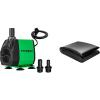 imageVIVOSUN 800GPH Submersible Pump3000LH 24W and 7 x 10 Feet Pond Liner 145 Mil Durable LLDPE Pond Liners for Koi Ponds Aquaculture and Water Gardens Black