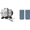 imageVIVOSUN Commercial Air Pump 634GPH 25W 40Lmin 6 Outlet for Aquarium and Hydroponic Systems and Air Stone 2PCS 4 x 2 Inch Large Air Stone for Aquarium