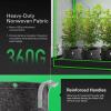 imageVIVOSUN 5Pack 25 Gallon Grow Bags and Coco Coir Brick 11lbs 100 Natural Organic Compressed Coconut Coir Fiber with Low EC PH Balance ampamp High Nutrition Coconut Fiber Substrate