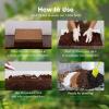 imageVIVOSUN 5Pack 25 Gallon Grow Bags and Coco Coir Brick 11lbs 100 Natural Organic Compressed Coconut Coir Fiber with Low EC PH Balance ampamp High Nutrition Coconut Fiber Substrate