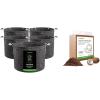 imageVIVOSUN 5Pack 25 Gallon Grow Bags and Coco Coir Brick 11lbs 100 Natural Organic Compressed Coconut Coir Fiber with Low EC PH Balance ampamp High Nutrition Coconut Fiber Substrate