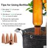 imageVIVOSUN 10Pack 15 Gallon Grow Bags and 10Pcs SelfWatering Spikes Hexagonal Terracotta Watering Stakes AutoWater Device Planter Insert for Indoor ampamp Outdoor Potted Plants 10Pack
