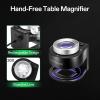 imageVIVOSUN 30X 60X Illuminated Jewelers Loupe Foldable Magnifier and 30X Rechargeable Loupe Magnifier with White LED Light and UV Light Portable Magnifying Glass with Optical Glass Lens ampamp Scale for Jewe