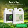 imageVIVOSUN 5Pack 10 Gallon Grow Bags Nutrients Base A401 ampamp B142 Bundle and Coco Coir Brick 14lbs 100 Natural Organic Compressed Coconut Coir Fiber with Low EC