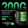 imageVIVOSUN 5Pack 5 Gallon Grow Bags and Coco Coir Brick Combo 14lbs 100 Natural Organic Compressed Coconut Coir Fiber with Low EC PH Balance ampamp High Nutrition Coconut Fiber Substrate