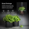 imageVIVOSUN 5Pack 5 Gallon Grow Bags and Coco Coir Brick Combo 14lbs 100 Natural Organic Compressed Coconut Coir Fiber with Low EC PH Balance ampamp High Nutrition Coconut Fiber Substrate