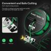 imageVIVOSUN 6 Inch 100Pack Garden Stakes and 328 Feet 100m PECoated Twist Ties Garden Plant Ties with Cutter for Gardening Outdoor Garden Twine Reuseable for Climbing Supporting Plants Tomatoes
