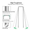 imageVIVOSUN 6 Inch 50Pack Garden Stakes and 328 Feet 100m PECoated Twist Ties Garden Plant Ties with Cutter for Gardening Outdoor Garden Twine Reuseable for Climbing Supporting Plants Tomatoes