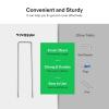 imageVIVOSUN 6 Inch 50Pack Garden Stakes and 328 Feet 100m PECoated Twist Ties Garden Plant Ties with Cutter for Gardening Outdoor Garden Twine Reuseable for Climbing Supporting Plants Tomatoes