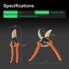 imageVIVOSUN 65 Inch Gardening Scissors Hand Pruner Pruning Shear amd 8quot Bypass Pruning Shears for Gardening HeavyDuty Garden Scissors Ultra Sharp Pruners with Professional Grade SK5 Blades