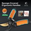 imageVIVOSUN 65 Inch Gardening Scissors Hand Pruner Pruning Shear and 85quot Bypass Pruning Shears for Gardening HeavyDuty Garden Scissors Ultra Sharp Pruners with 34 in Cut Capacity SK5 Blades