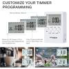 imageVIVOSUN AeroLab THB1 Wireless Bluetooth Hygrometer Thermometer Indoor and 7 Day Programmable Digital Timer with Dual Outlet 20 OnOff UL Listed Heavy Duty Plugin Outlet Timer with Countdown Setting