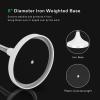 imageVIVOSUN Floor Standing Ashtray Black and White Outdoor Ashtray with Stainless Steel Lid Adjustable Height from 215quot to 35quot for Home Patio