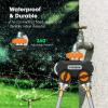 imageVIVOSUN Garden Hose Splitter 2 Way Heavy Duty and 6 Inch 50Pack Garden Stakes Galvanized Steel Landscape Stapes 11 Gauge UShaped Pins for Weed Barrier Fabric