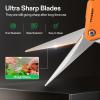 imageVIVOSUN Gardening Scissors 65 Inch Hand Pruner Pruning Shear and 65 Inch Gardening Scissors Hand Pruner Pruning Shear with Straight Stainless Steel Blades Orange 1Pack