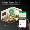 imageVIVOSUN Indoor Outdoor Thermometer Wireless Digital Hygrometer Temperature and Humidity Monitor with Touchscreen LCD Backlight and AeroLab THB1 Bluetooth Hygrometer Thermometer