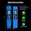 imageVIVOSUN PH Meter Digital PH Tester Pen Army Green and TDS Tester 3in1 TDS EC ampamp Temperature Meter Ultrahigh Accuracy Digital Water Quality TDS Tester Blue