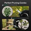 imageVIVOSUN Pruning Shears for Gardening and Bypass Pruning Shears Lightweight Hand Pruner Ergonomic Garden Shears for Cutting Flowers Trimming Plants Branches 6quot Garden Clippers with Sharp SK5 Blades