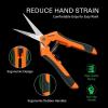 imageVIVOSUN pH and TDS Meter Combo and 65 Inch Gardening Hand Pruner Pruning Shear with Straight Stainless Steel Blades Orange