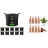 imageVIVOSUN 10Pack 10 Gallon Grow Bags and 10Pcs SelfWatering Spikes Hexagonal Terracotta Watering Stakes AutoWater Device Planter Insert for Indoor ampamp Outdoor Potted Plants 10Pack