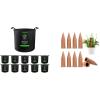 imageVIVOSUN 10Pack 15 Gallon Grow Bags and 10Pcs SelfWatering Spikes Hexagonal Terracotta Watering Stakes AutoWater Device Planter Insert for Indoor ampamp Outdoor Potted Plants 10Pack