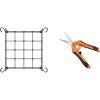 imageVIVOSUN 2 x 2Ft Elastic Trellis Netting and 65 Inch Gardening Scissors Hand Pruner Pruning Shear with Straight Stainless Steel Blades Orange 1Pack
