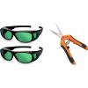 imageVIVOSUN 2Pack Indoor Hydroponics LED Grow Room Glasses and 65 Inch Gardening Hand Pruner Pruning Shear