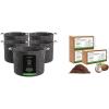 imageVIVOSUN 5Pack 3 Gallon Grow Bags and Coco Coir Brick 14lbs 100 Natural Organic Compressed Coconut Coir Fiber with Low EC PH Balance ampamp High Nutrition