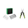 imageVIVOSUN 6 Inch 50Pack Garden Stakes and Gardening Scissors 65 Inch Hand Pruner Pruning Shear with Straight Stainless Steel Blades Black and Green