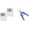 imageVIVOSUN 7 Day Programmable Digital Timer with Dual Outlet and Curved Gardening Scissors 65 Inch Hand Pruner Shear with Titanium Coated Blades 1Pack