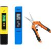 imageVIVOSUN pH and TDS Meter Combo and 65 Inch Gardening Hand Pruner Pruning Shear with Straight Stainless Steel Blades Orange