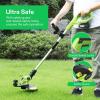 imageVIVOSUN 20quot Cordless Pole Hedge Trimmer and 12 Cordless String Trimmer and Edger 20V 20Ah Weed Eater 2Speed Control with Adjustable Head Pole ampamp Handle Spool Lightweight ampamp Compact Trimmer