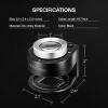 imageVIVOSUN 30X 60X Illuminated Jewelers Loupe Foldable Magnifier and 30X Rechargeable Loupe Magnifier with White LED Light and UV Light Portable Magnifying Glass with Optical Glass Lens