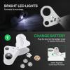 imageVIVOSUN 30X 60X Illuminated Jewelers Loupe Foldable Magnifier and 30X Rechargeable Loupe Magnifier with White LED Light and UV Light Portable Magnifying Glass with Optical Glass Lens